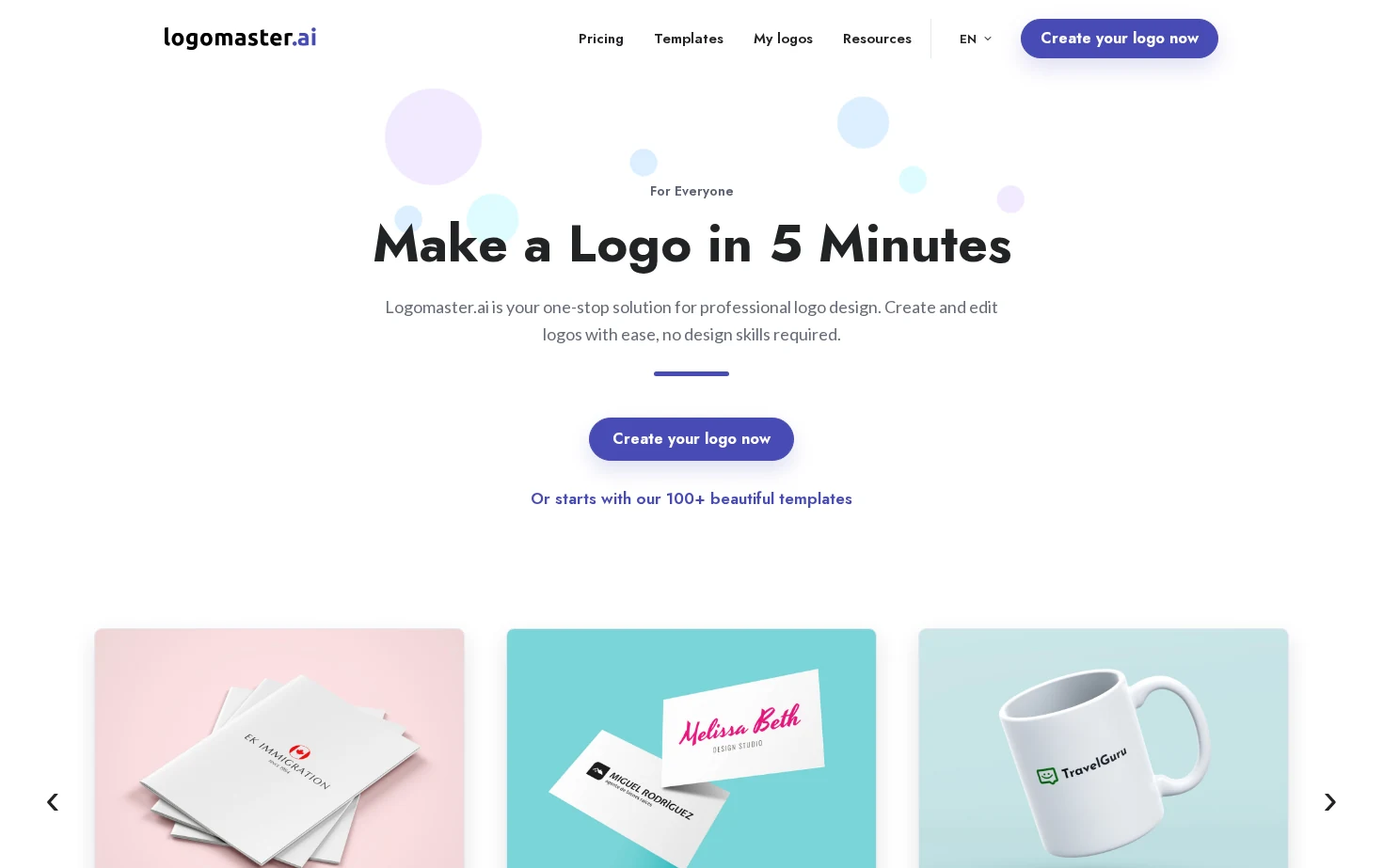 Free Logo Maker 页面快照